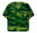 Army Theme Shirt Shape Plate